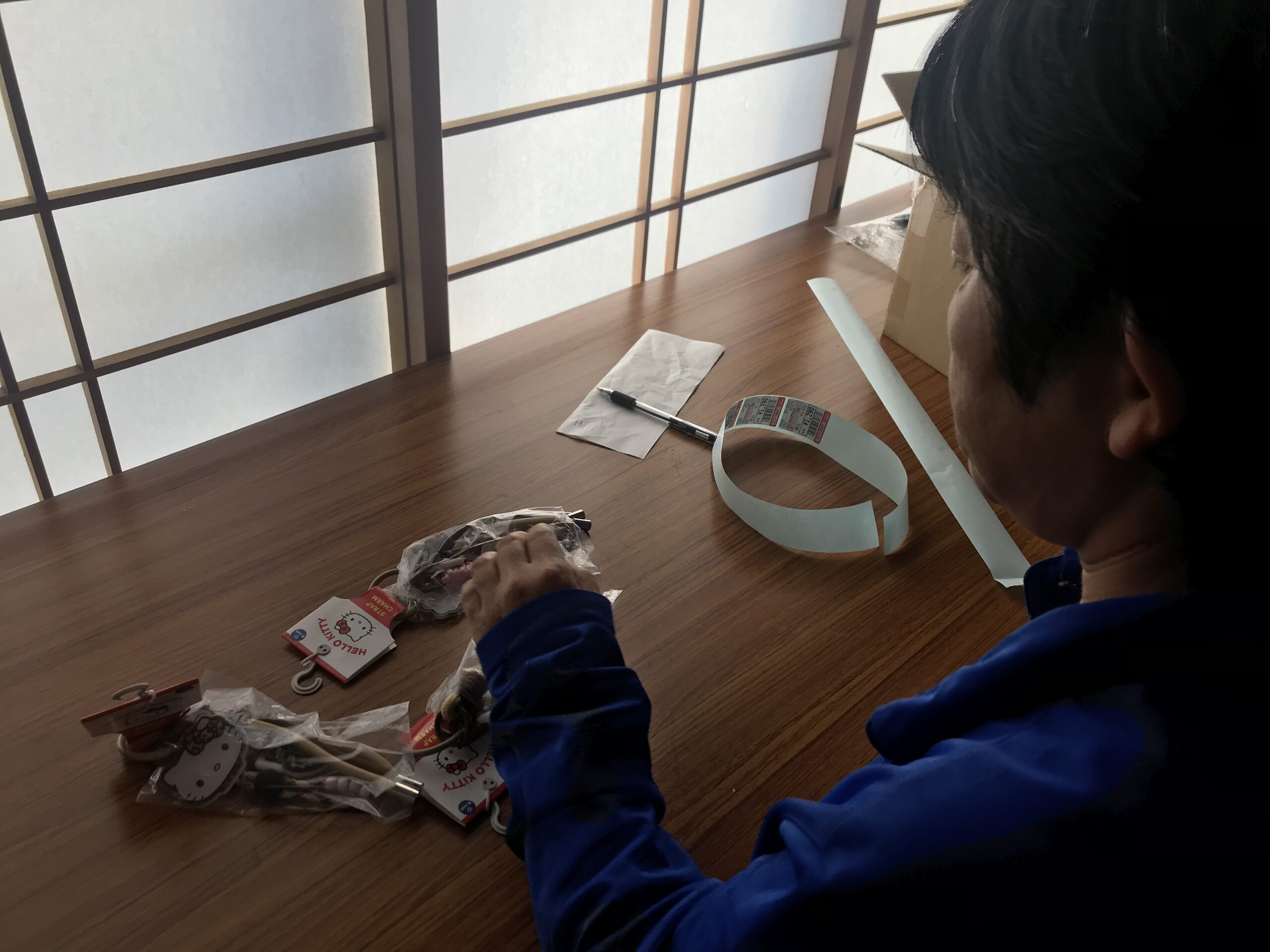就労継続支援B型 在宅 条件での作業の様子