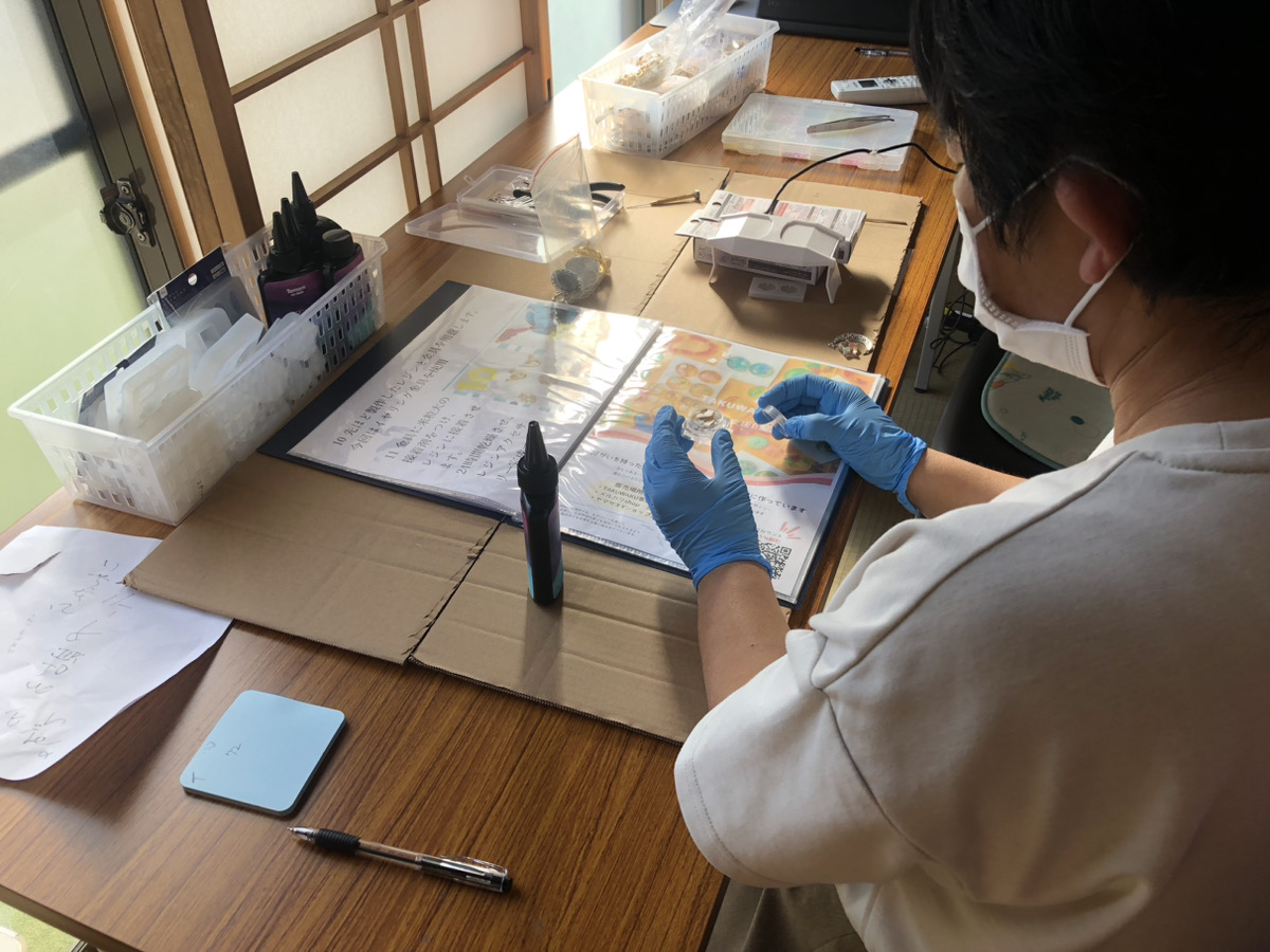 八潮市 就労支援 発達障害での作業の様子
